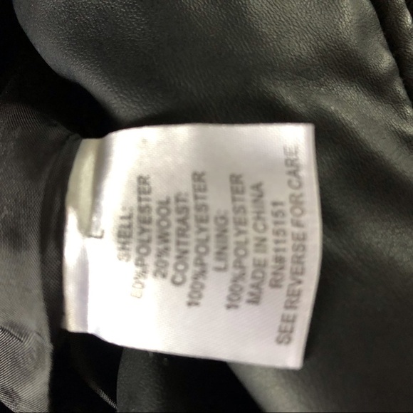 Romeo and Juliet Couture for Gossip Girl wool and faux leather tweed jacket in L - Picture 8 of 8